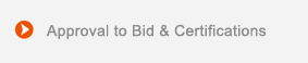 Approval to Bid & Certifications