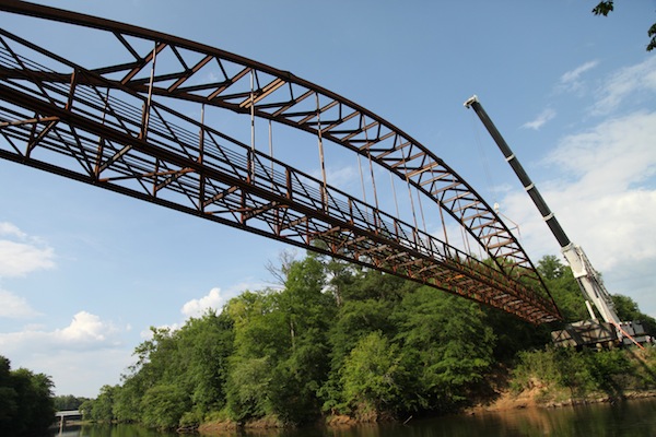 244′ Weathering Steel Bridge, South Carolina – Excel’s Tied Arch Design