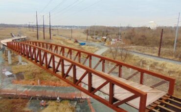 185′ Modified Bow Made of Weathering Steel in Dover, DE